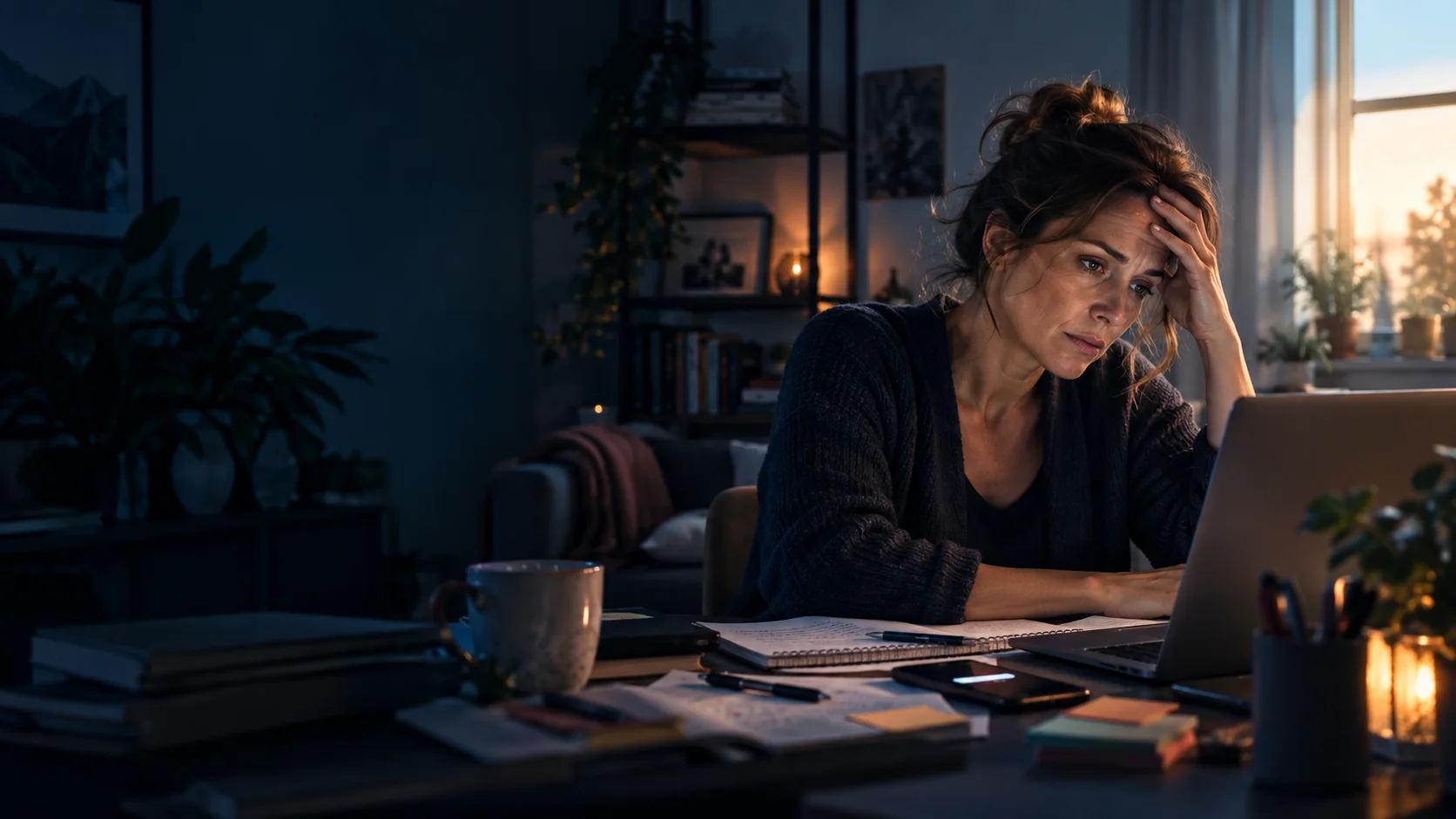 Une soirée marquée par la surcharge mentale et le stress
